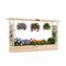 45" Wooden Elevated Garden Planter with Side Trellis, Roof and Drainage System